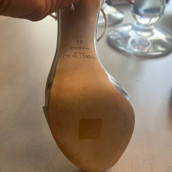 Jimmy choo Misty silver patten heels size 39 - Picture 10 of 11